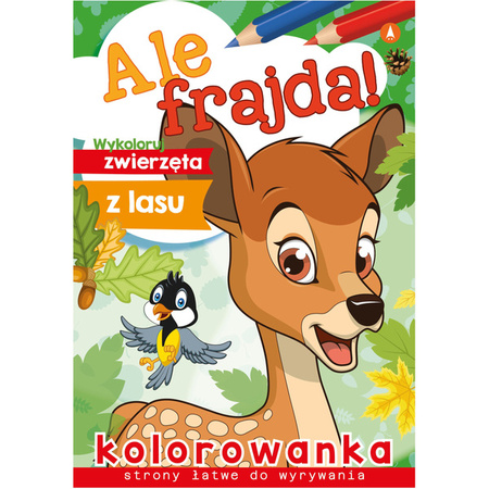 Wydawnictwo Skrzat Ale frajda! Wykoloruj zwierzęta z lasu