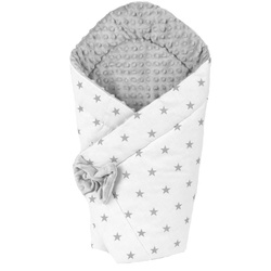 123Baby Rożek niemowlęcy becik otulacz minky 80x80cm