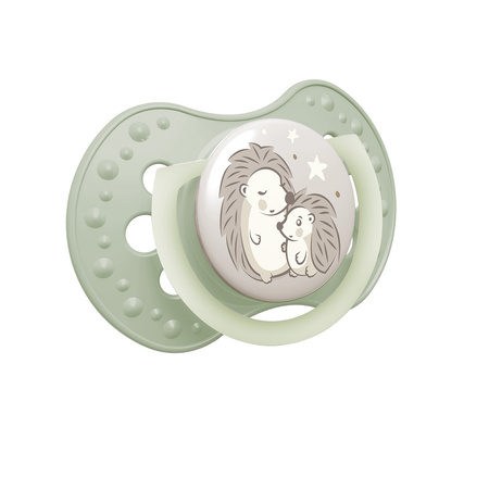 Lovi Smoczek uspokajający dynamiczny 0-6m Night&Day Hedgehog 2 szt.