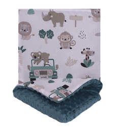 123Baby Pościel minky 2-elementowa kocyk i poduszka 75x55/35x30 cm