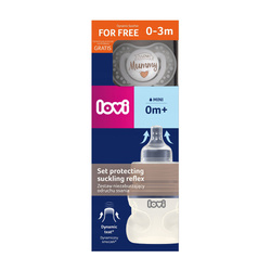 LOVI Zestaw Butelka LOVI Medical+ 150 ml + Smoczek silikonowy dynamiczny LOVI 0-3 m 1 szt. I Love MUMMY