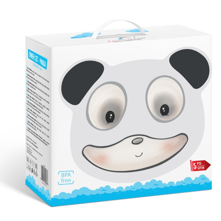 Bocioland Zestaw naczyń 5 elementów panda