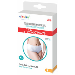 Akuku Jednorazowe majtki poporodowe PREMIUM XL 5 szt.