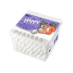 Bella Heppy Patyczki higieniczne z ogranicznikiem 56+8 szt.