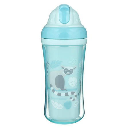Canpol Bidon ze składaną rurką silikonową 260ml lemur