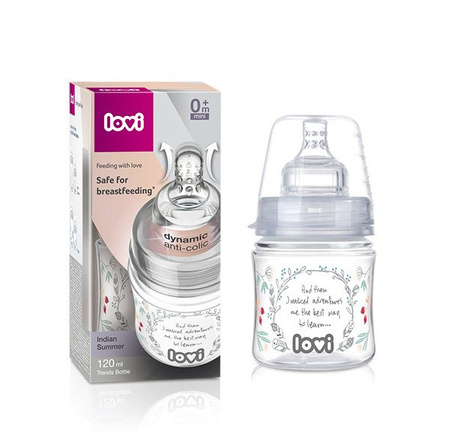 Lovi Butelka Trends 120 ml Indian Summer smoczek mini 0m+