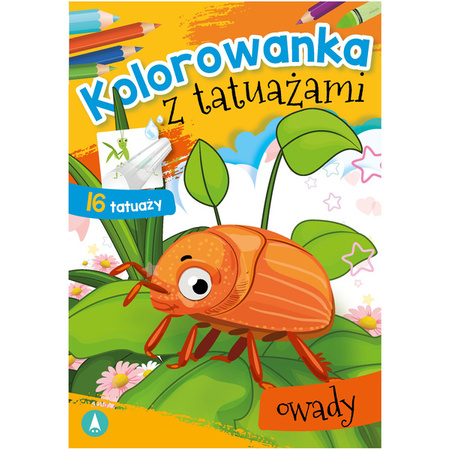 Wydawnictwo Skrzat Kolorowanka z tatuażami owady