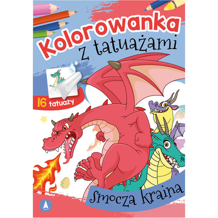 Wydawnictwo Skrzat Kolorowanka z tatuażami smocza kraina